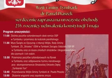 GMINNE OBCHODY 235. ROCZNICY UCHWALENIA KONSTYTUCJI 3 MAJA