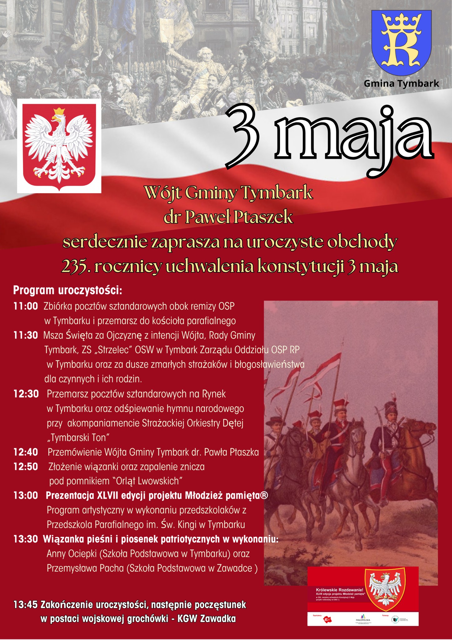 GMINNE OBCHODY 235. ROCZNICY UCHWALENIA KONSTYTUCJI 3 MAJA